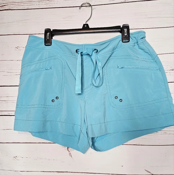 Athleta Blue 4" Hiking Shorts - Picture 3 of 11